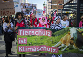 VIER PFOTEN demonstriert bei weltweitem Klimastreik für mehr Tierschutz 